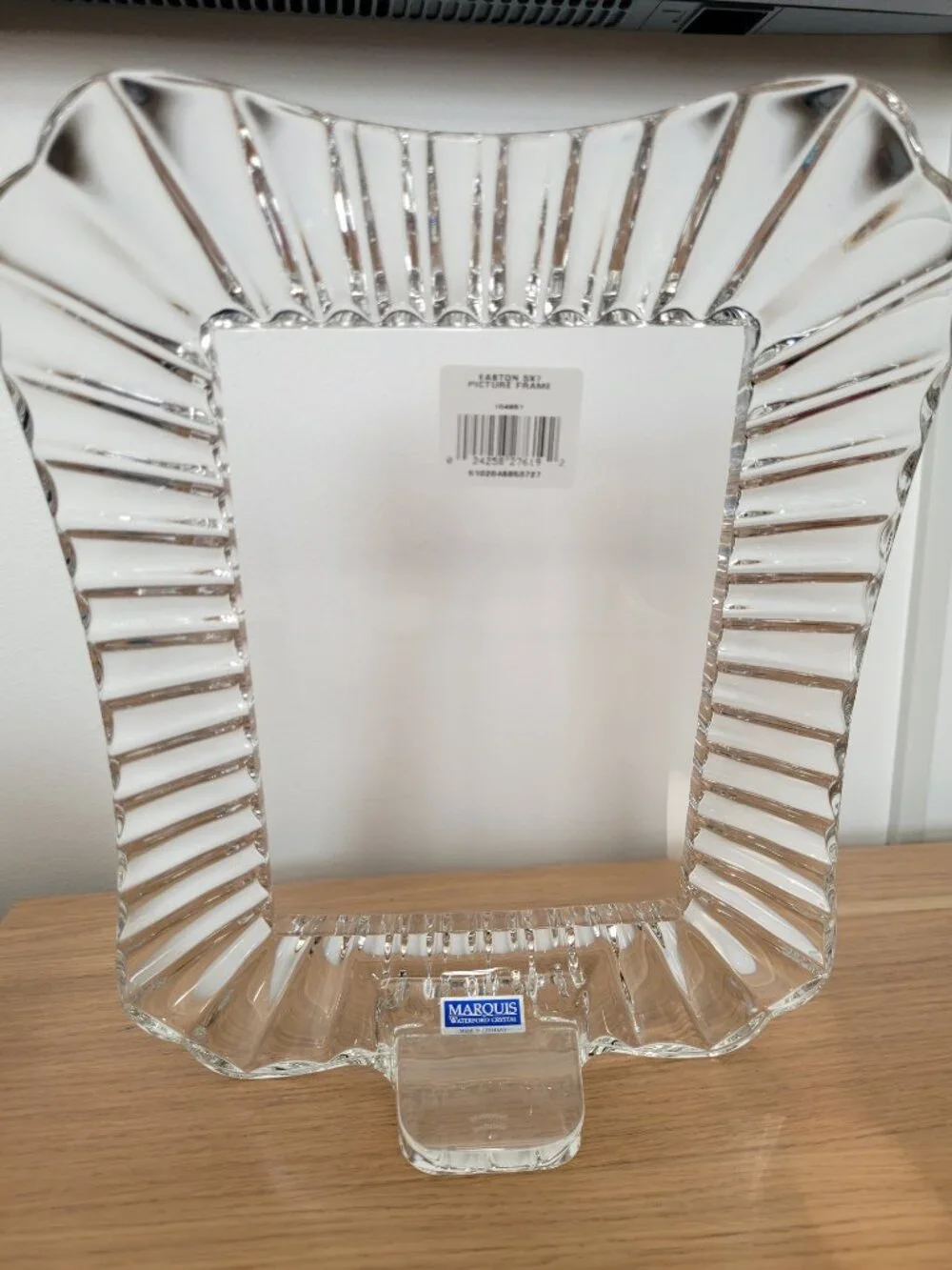 Waterford Marquis Easton Crystal Picture Frame 5 x 7 - Made in Germany - Vintage